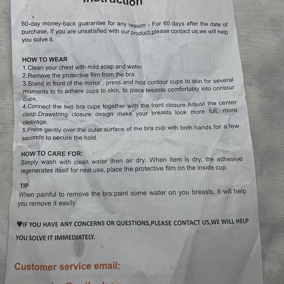 Apriddeo Sticky Bra Adhesive Bra Invisible Strapless Bra - Picture 4 of 5